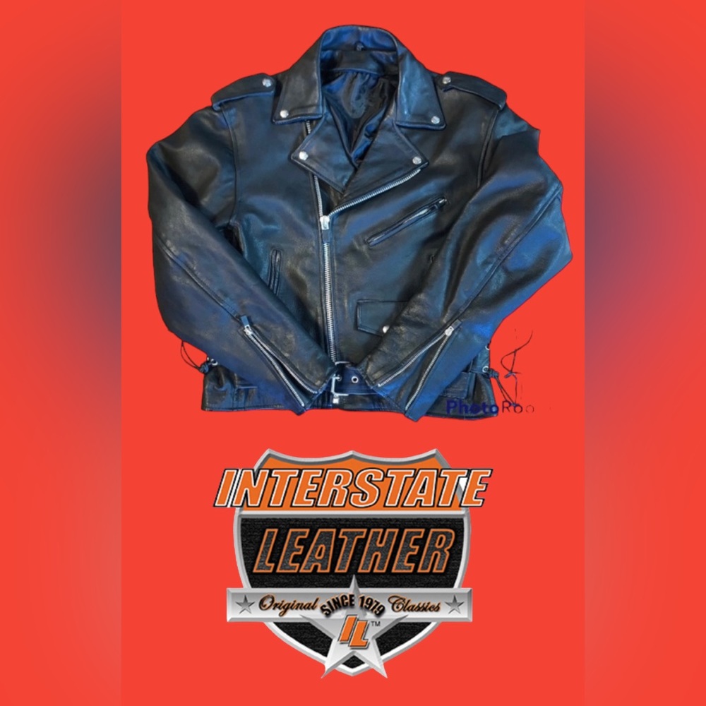 Interstate Leather - Black Retro Jacket - image 1
